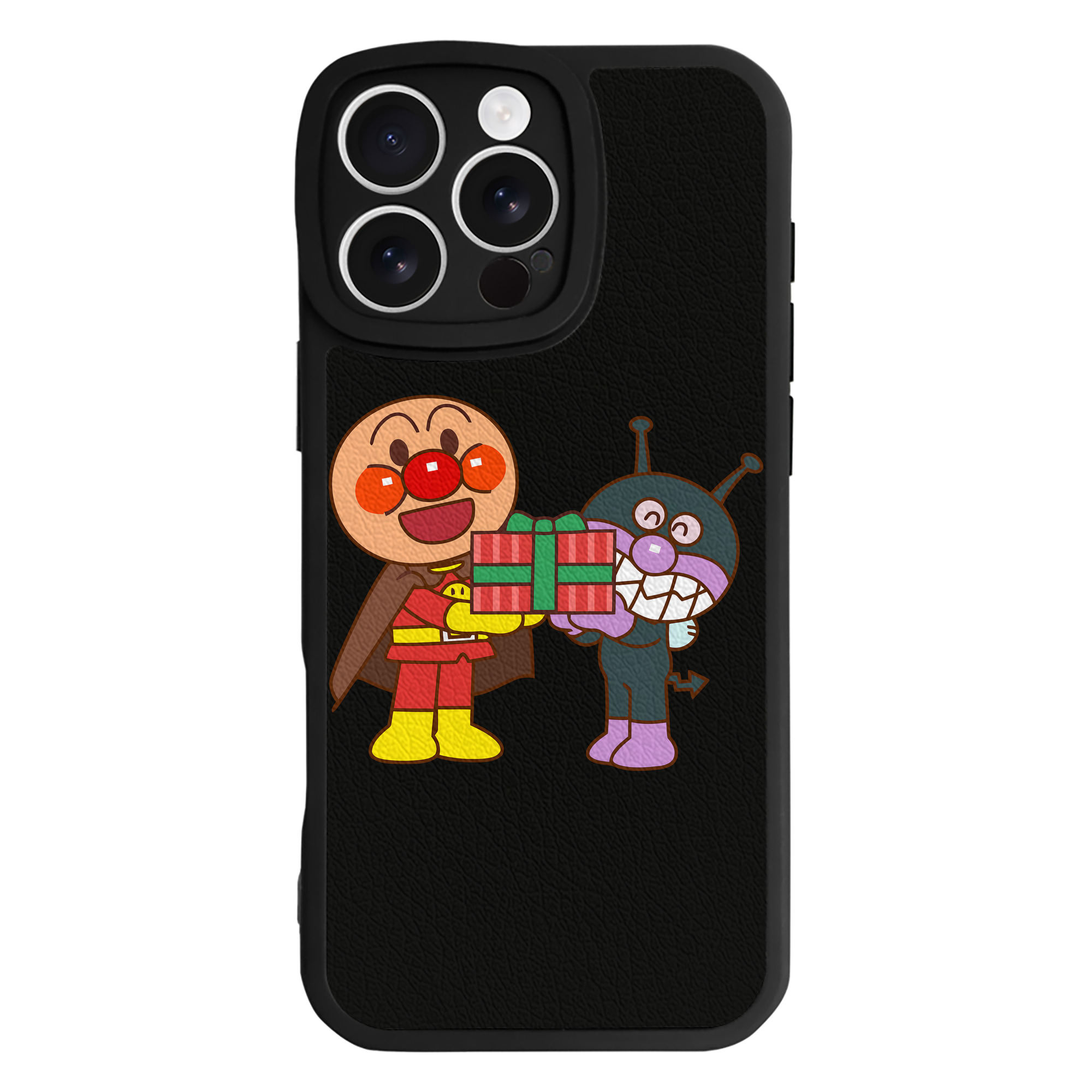 （画像用） アンパンマン Anpanman 【iPhone 16シリーズ対応】シリコンスマホケース（レザー調） 材質：シリコン